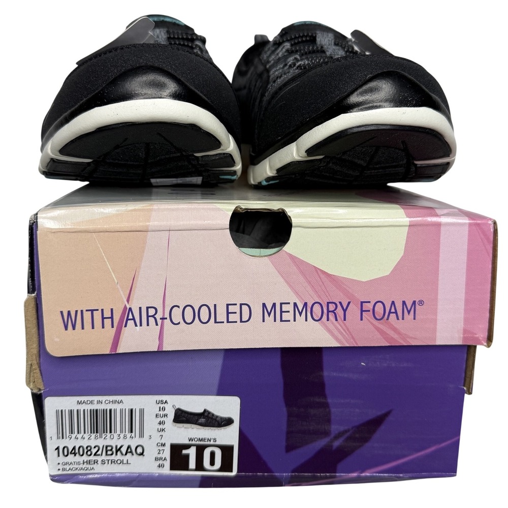 Skechers Gratis Her Stroll Sneaker Womens 10 Black Fabric Slip On Bungee Walking - Picture 7 of 9